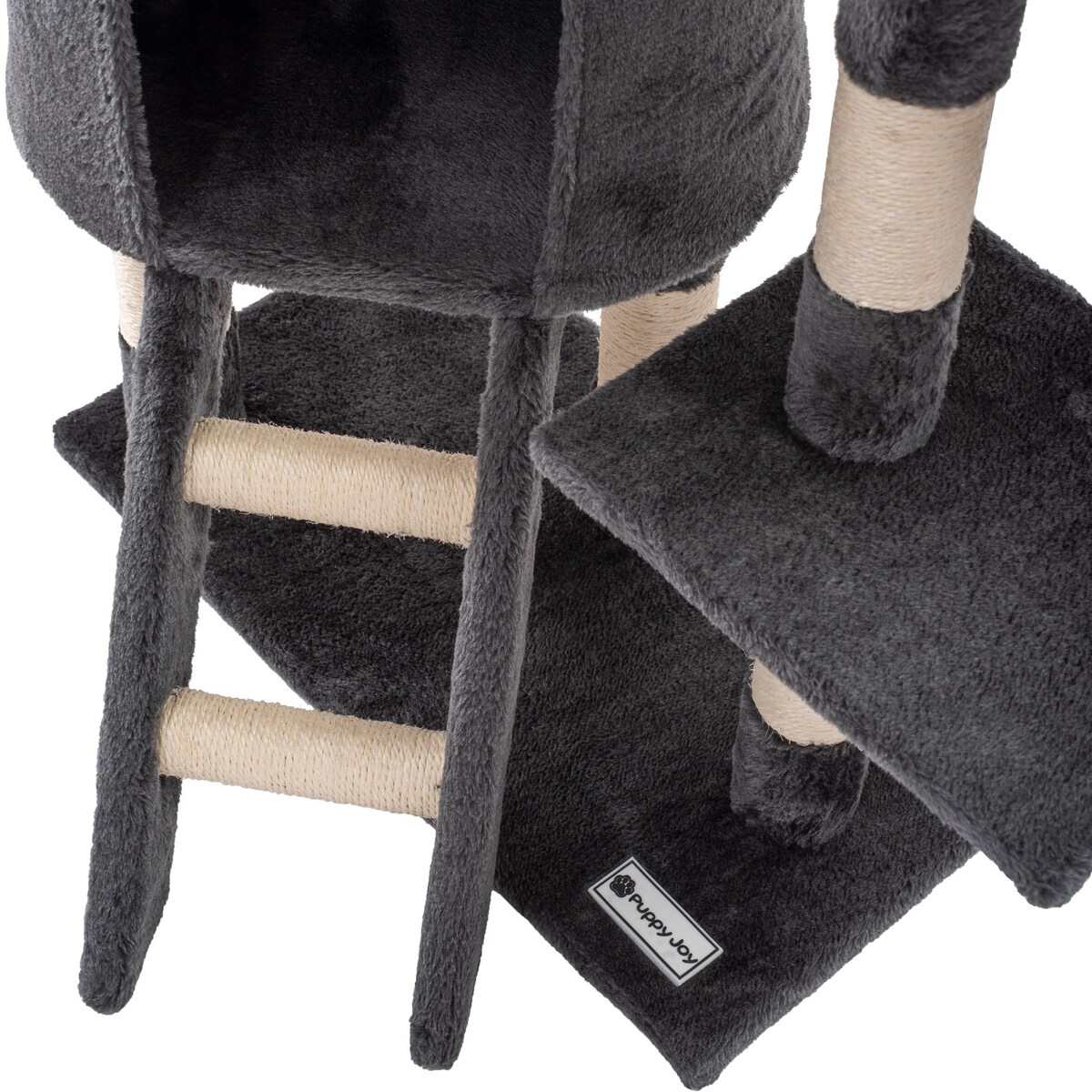 Pięciopoziomowy drapak dla kotów Szary 75 cm