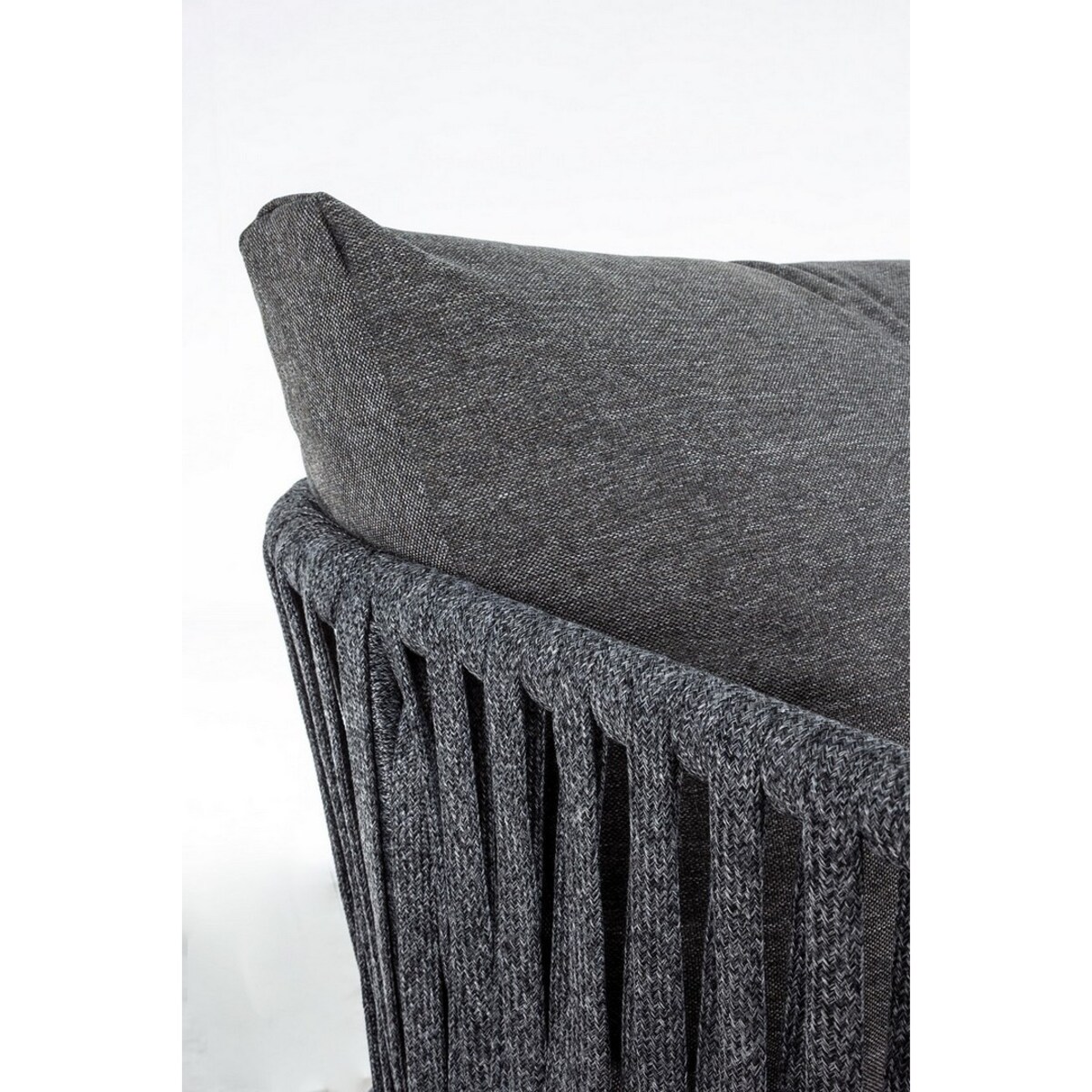 BIZZOTTO sofa 3-osobowa ogrodowa FLORENCIA ciemnoszara