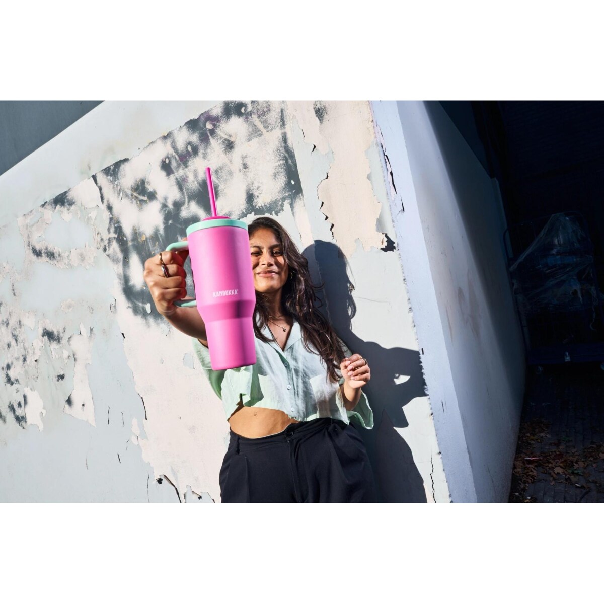 Kubek termiczny ze słomką Rio Kambukka 2x 950ml Zestaw RIO Icy Drinks