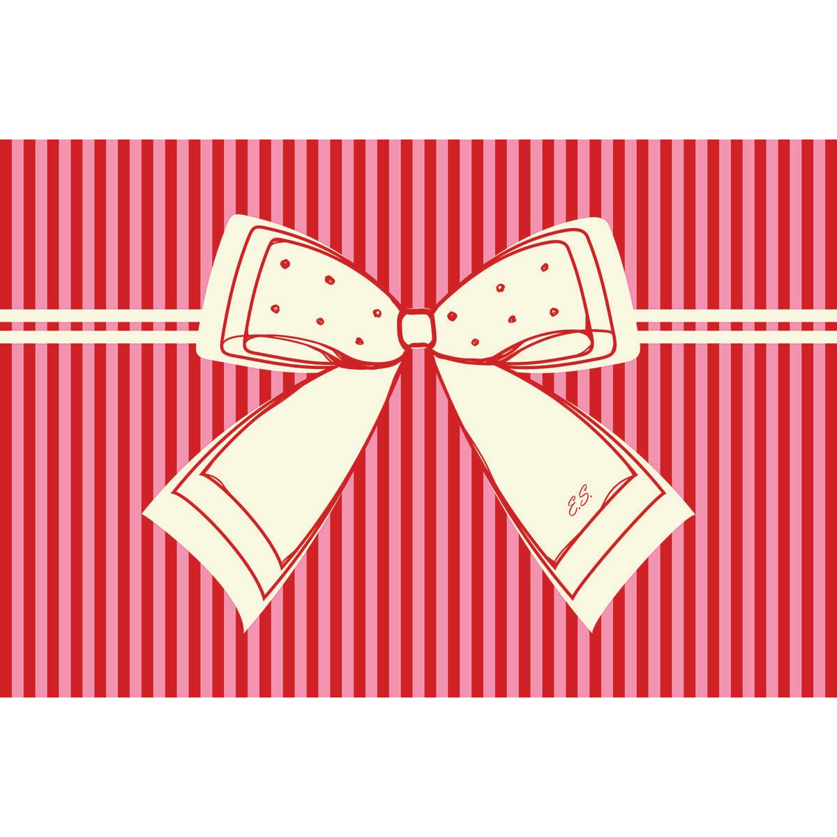 Poduszka świąteczna - Kokarda - czerwona 40x60 cm