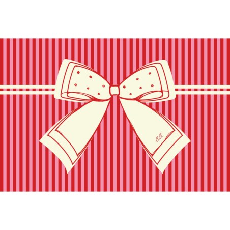 Poduszka świąteczna - Kokarda - czerwona 40x60 cm