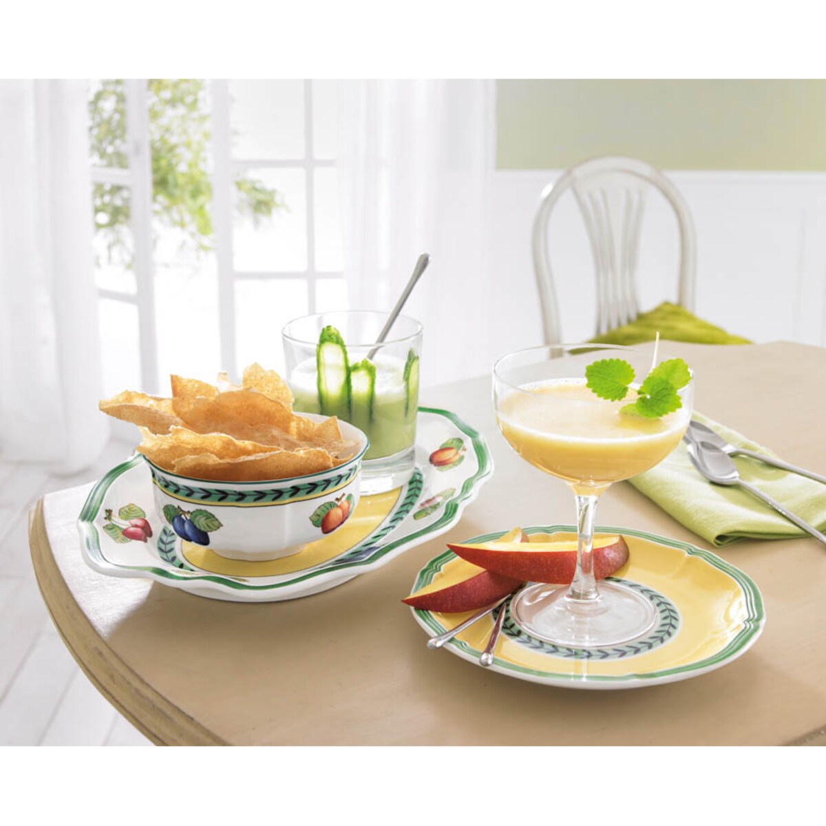 Spodek do filiżanki śniadaniowej/bulionówki French Garden Fleurence, 17 cm, Villeroy & Boch