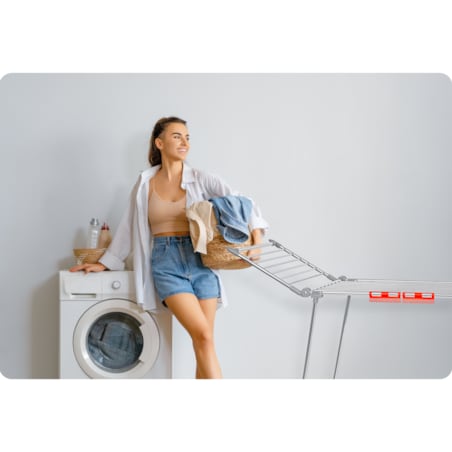 Suszarka na pranie ze stali nierdzewnej stojąca 19m Massido Debora