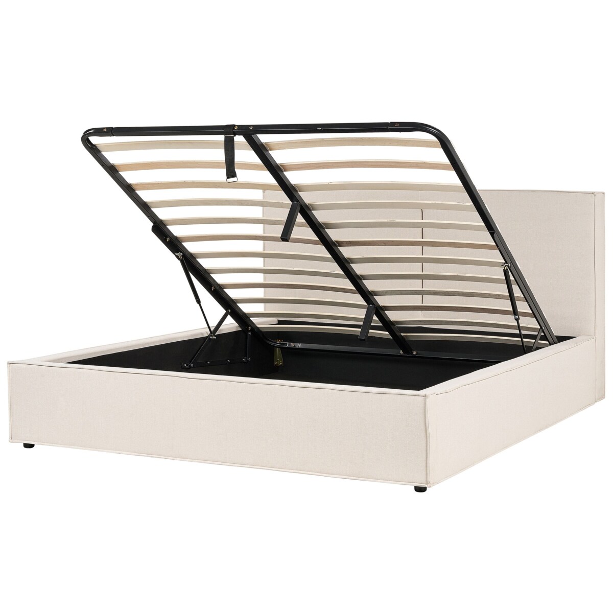 Łóżko z pojemnikiem MOISSAC 180 x 200 cm Beżowy