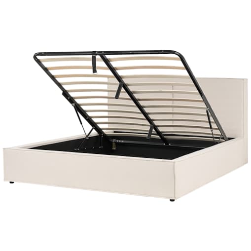 Łóżko z pojemnikiem MOISSAC 180 x 200 cm Beżowy