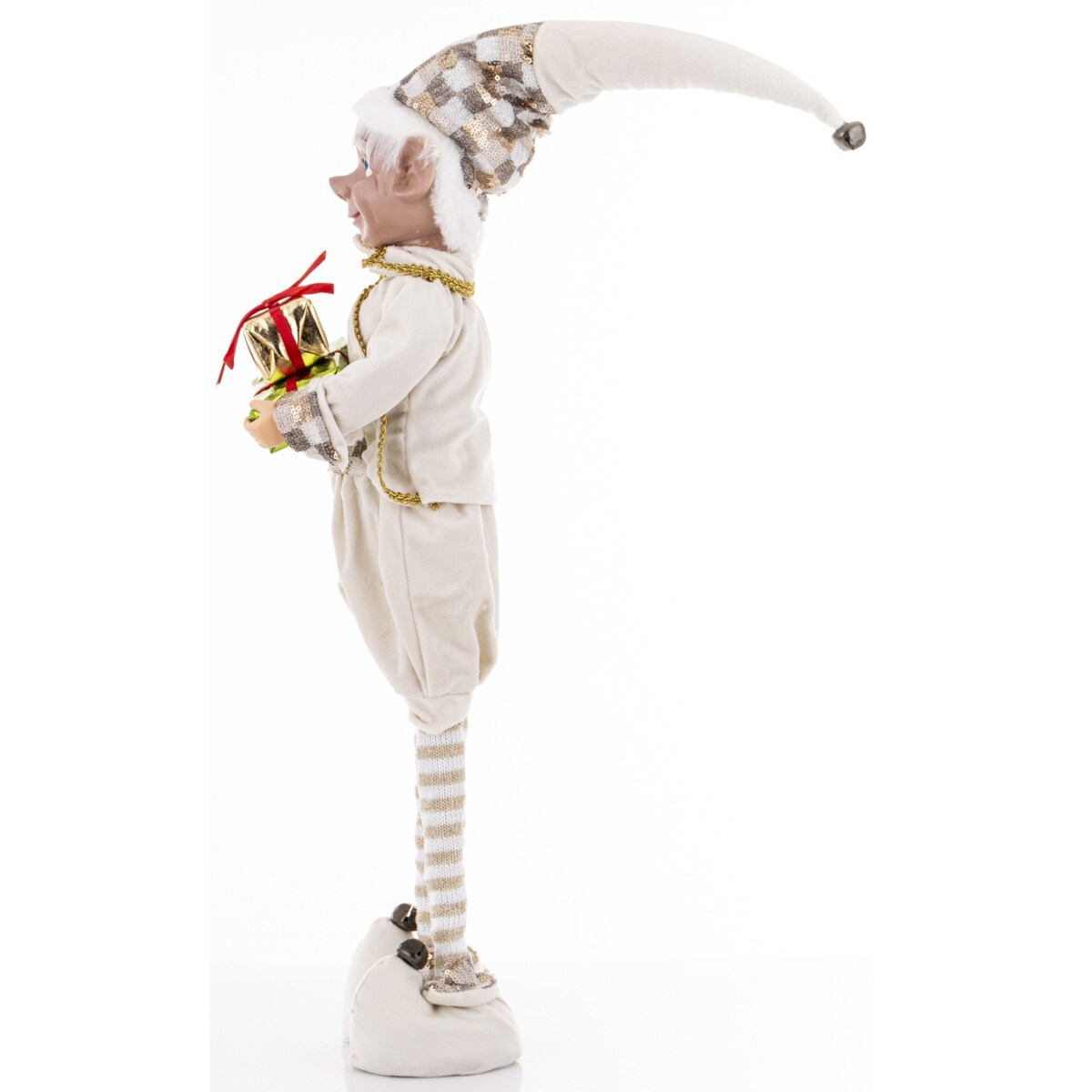 Dekoracja - figurka ELFIK 62x17x36 cm uśmiechnięty