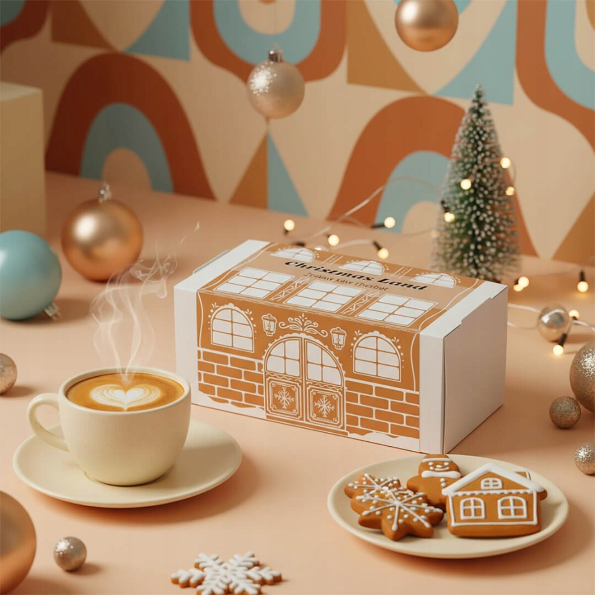 ŚWIĄTECZNY ZESTAW PREZENTOWY "CHRISTMAS LAND" 10 SMAKÓW KAW I 10 SMAKÓW HERBAT SYPANYCH - PREZENT UPOMINEK NA MIKOŁAJA ŚWIĘTA GWIAZDKĘ BOŻE NARODZENIE POD CHOINKĘ DLA KOBIETY FACETA