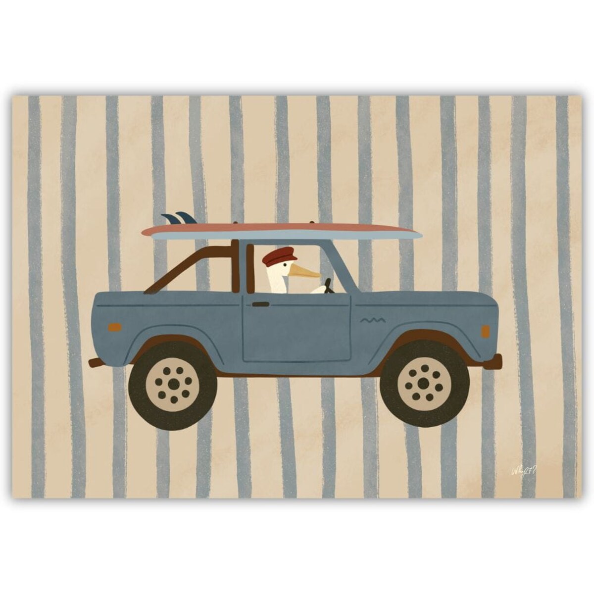 plakat pelikan surfer 70x100