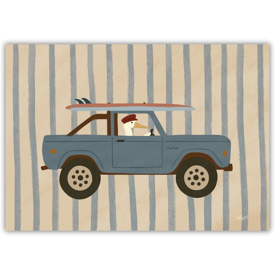 plakat pelikan surfer 70x100