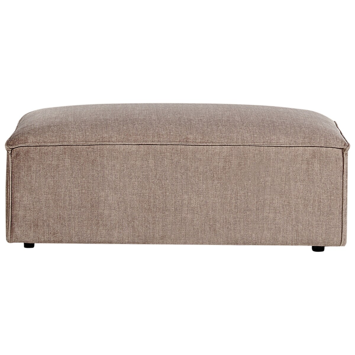 Sofa modułowa 3-osobowa z otomaną brązowa HELLNAR