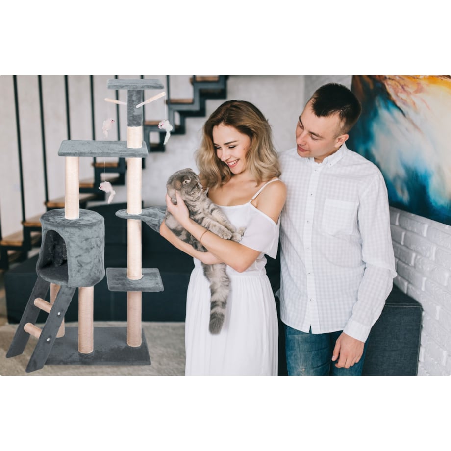 Drapak dla kota domek zabawka legowisko 140cm Pethaus