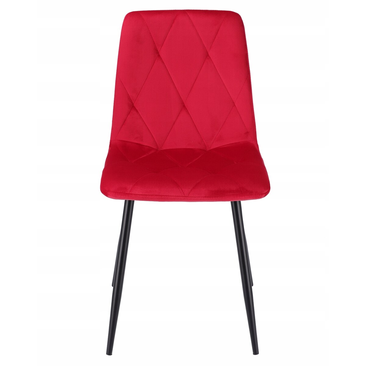 Krzesło welurowe eleganckie PIADO amarantowe