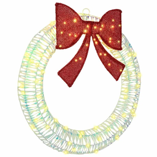 vidaXL Wianek z 80 diodami LED Ciepła biel 90 cm PET