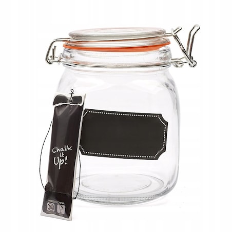 Słoik z etykietą do pisania kredą Chalk 2,1 L wek