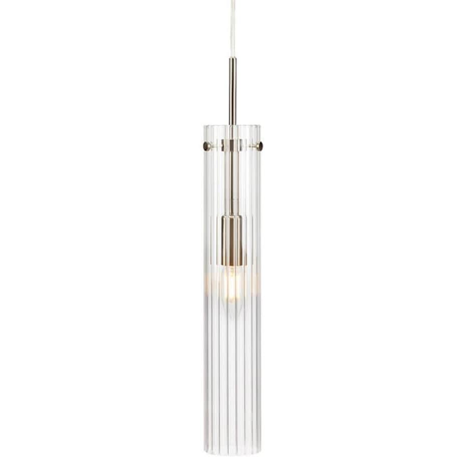 Loftowa LAMPA wisząca TUBO 108112 Markslojd szklana OPRAWA tuba zwis stal przezroczysty