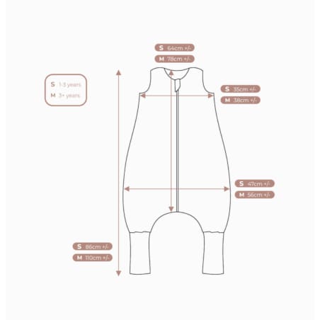 Śpiworek do spania z nogawkami garden fruits - M