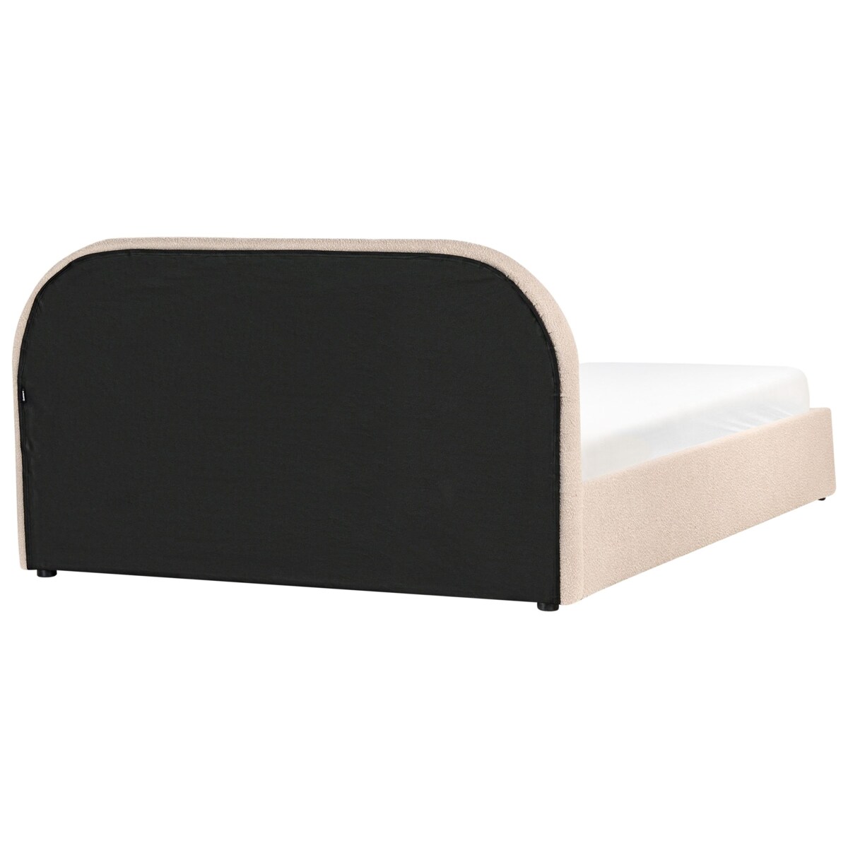 Łóżko z pojemnikiem Boucle QUILLIEN 160 x 200 cm Beżowy