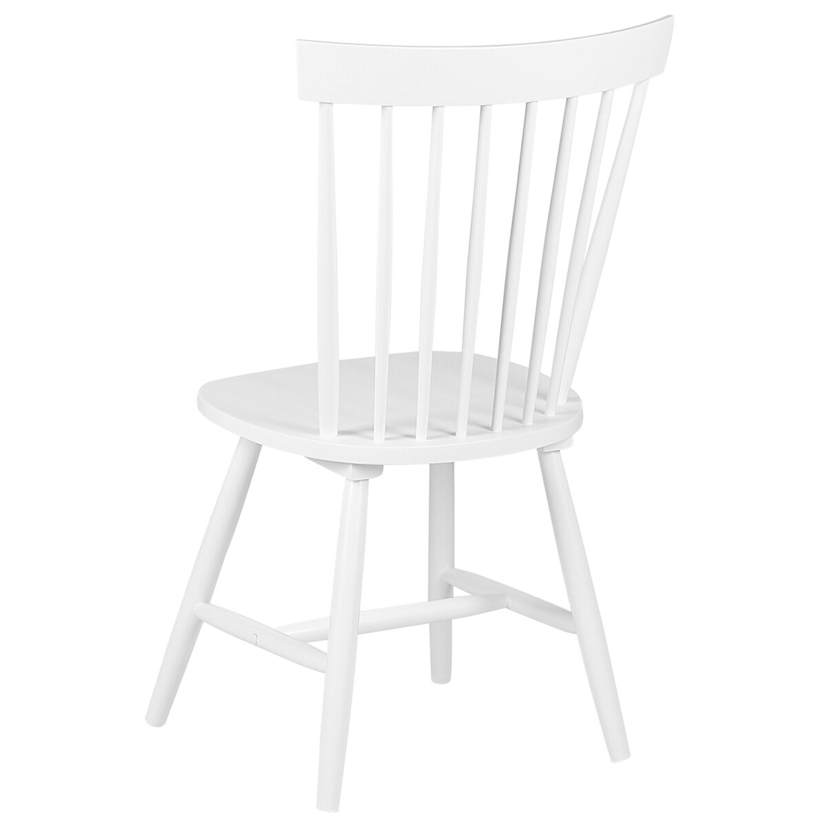 Zestaw 2 krzeseł do jadalni BURGES Drewno Biały