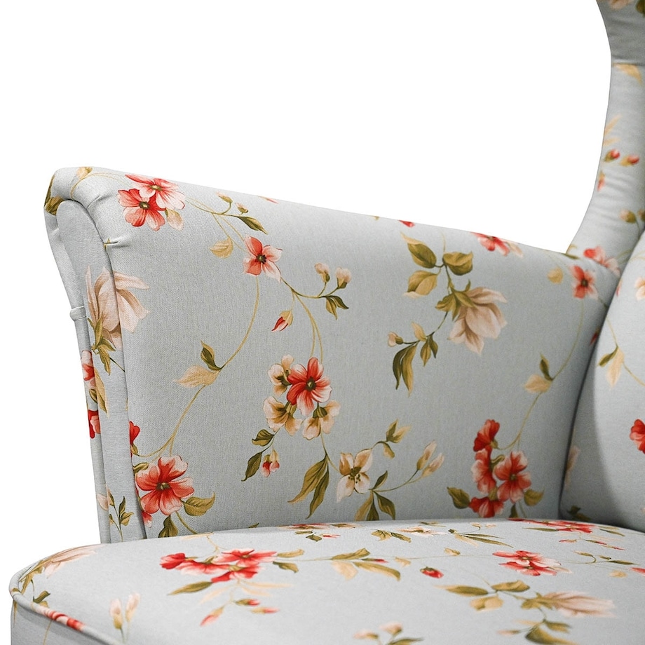 Fotel klasyczny Paul - kwiaty - 82cm x 101cm x 93cm