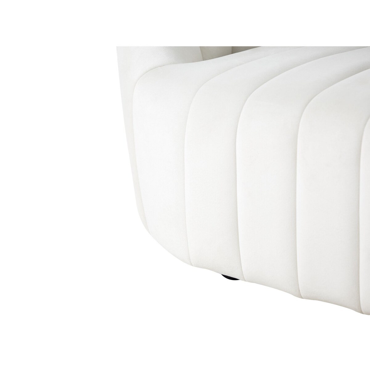 Sofa 2-osobowa welurowa złamana biel MALUNG