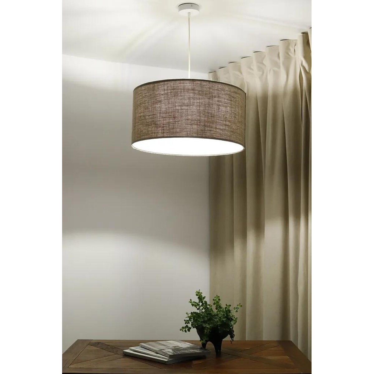 Lampa wisząca LEN LIGHT 210-60 ciemno beżowa