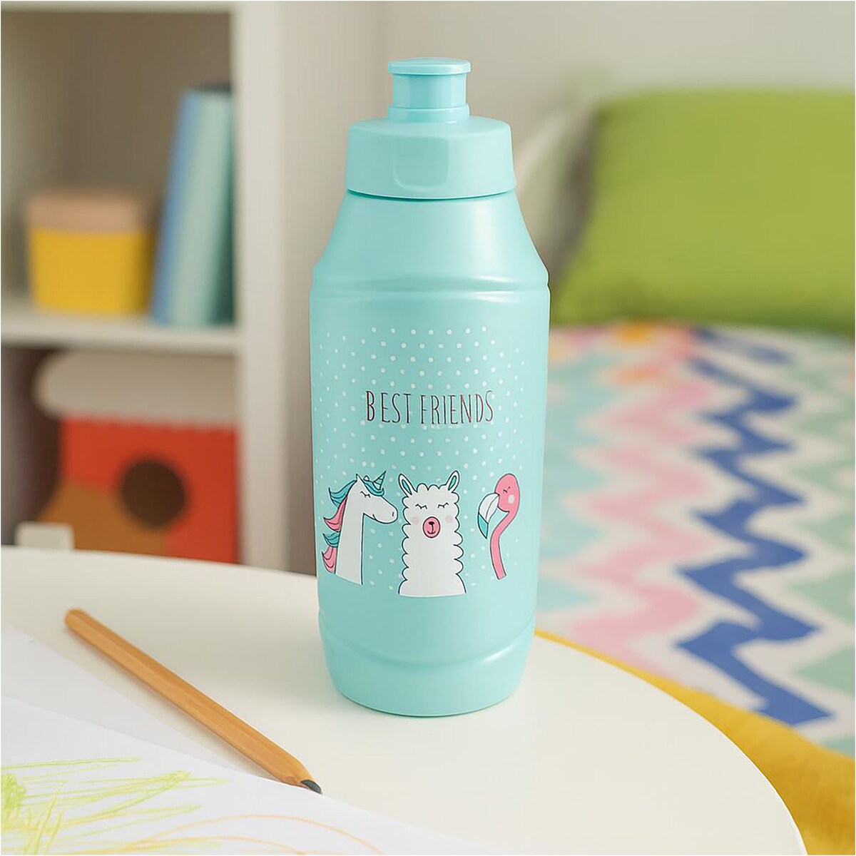 Bidon Dla Dzieci Butelka Na Wodę 375 Ml Best Friends Niebieski