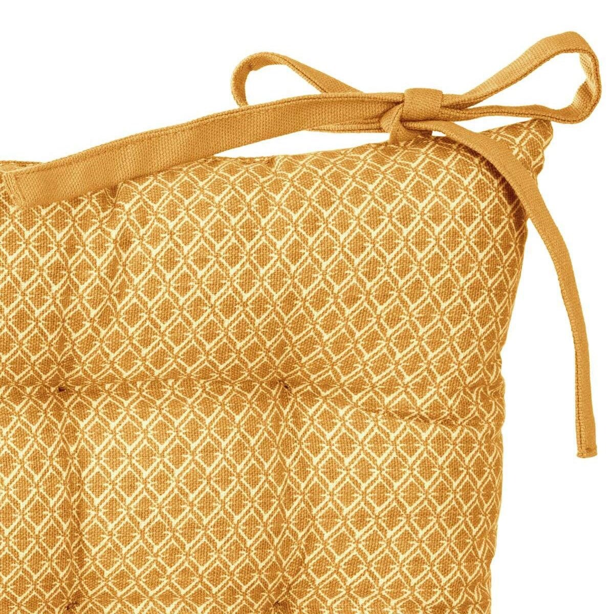 Poduszka na krzesło pikowana z wiązaniem OTTO, 37 x 37 cm