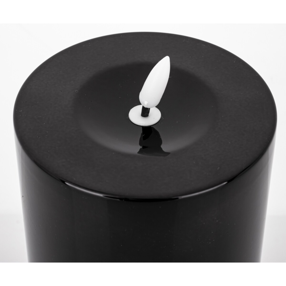 Świeca LED z tworzywa sztucznego Timer 22x10x10 cm BATTI-2 big czarna