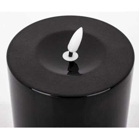 Świeca LED z tworzywa sztucznego Timer 22x10x10 cm BATTI-2 big czarna