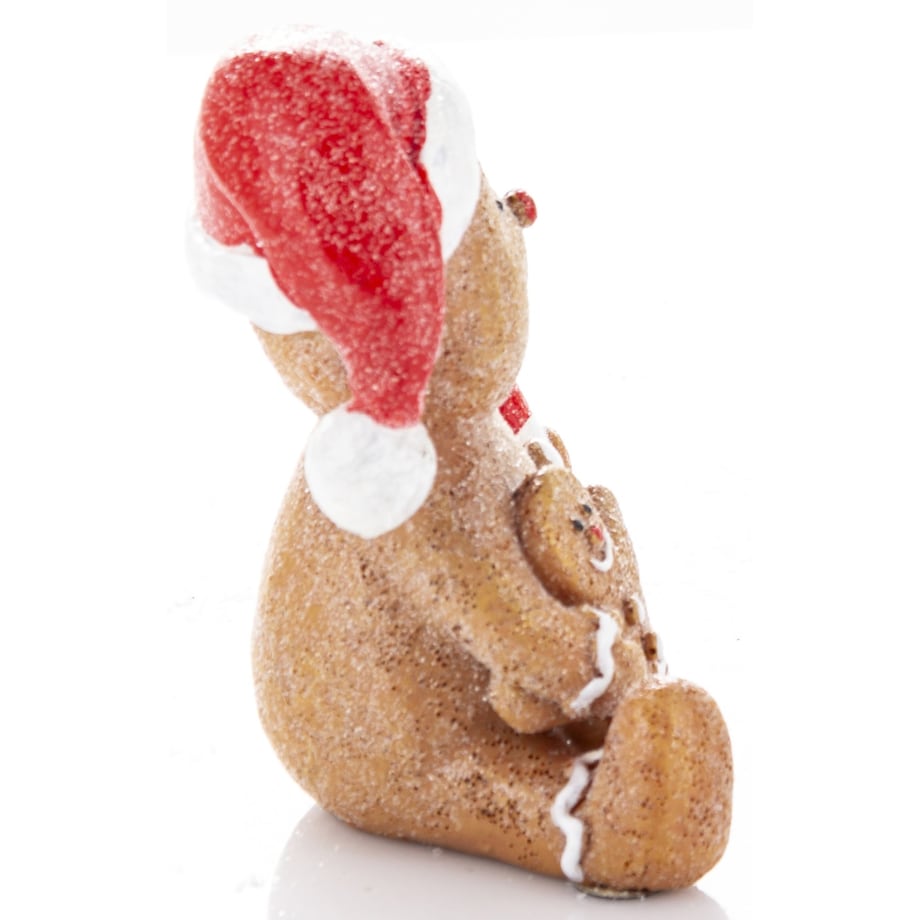 Dekoracja - Miś jako piernikowy ludzik 9x8,5x4,5 cm ZENZERO