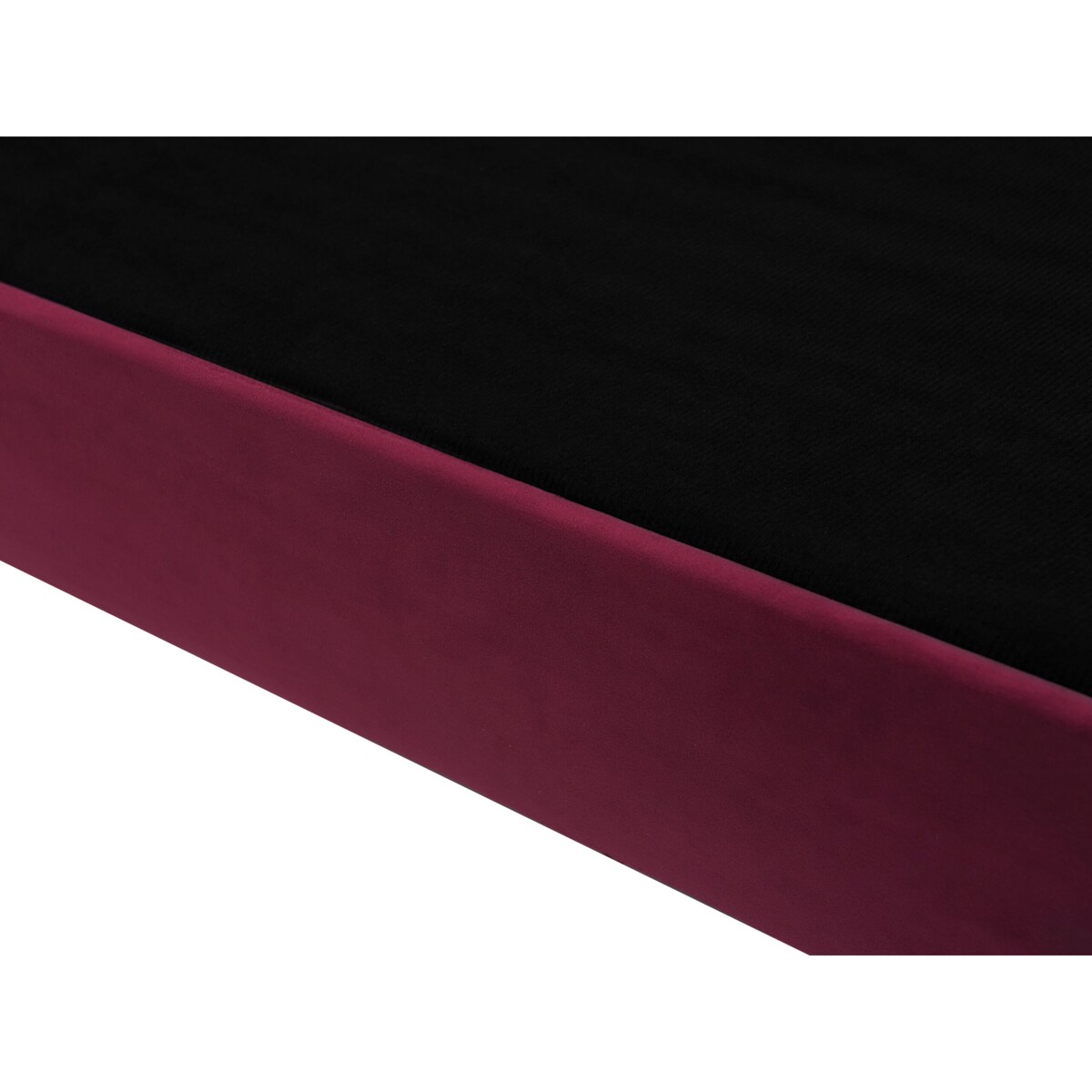 Sofa 3-osobowa welurowa burgundowa SKIEN