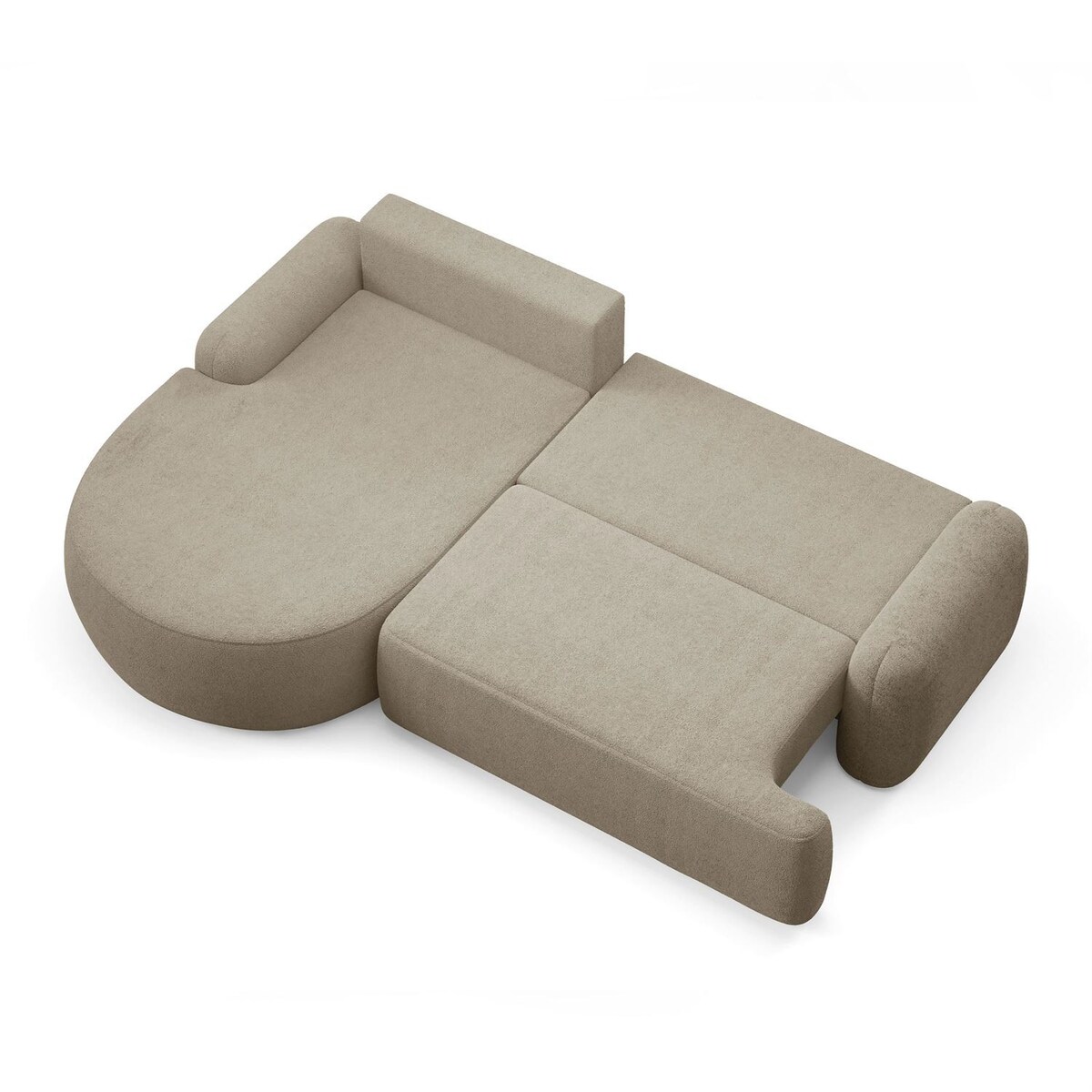 Zaokrąglony narożnik CLEO z funkcją spania, wersja lewa, Quelle 16