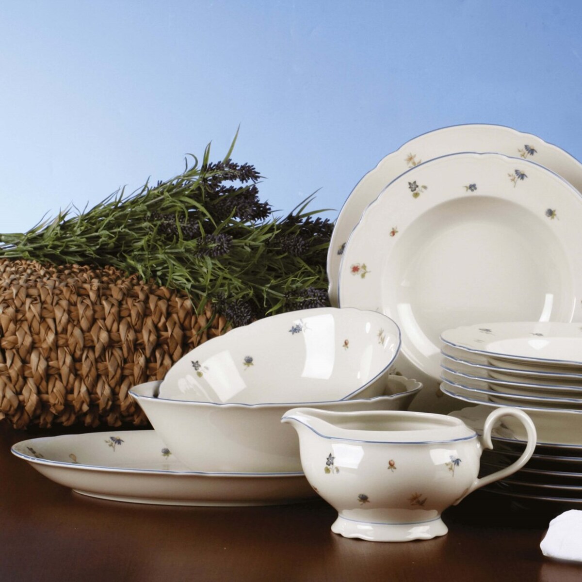 SELTMANN MARIE-LUISE STREUBLUME Zestaw 6 talerzy do zupy 23 cm