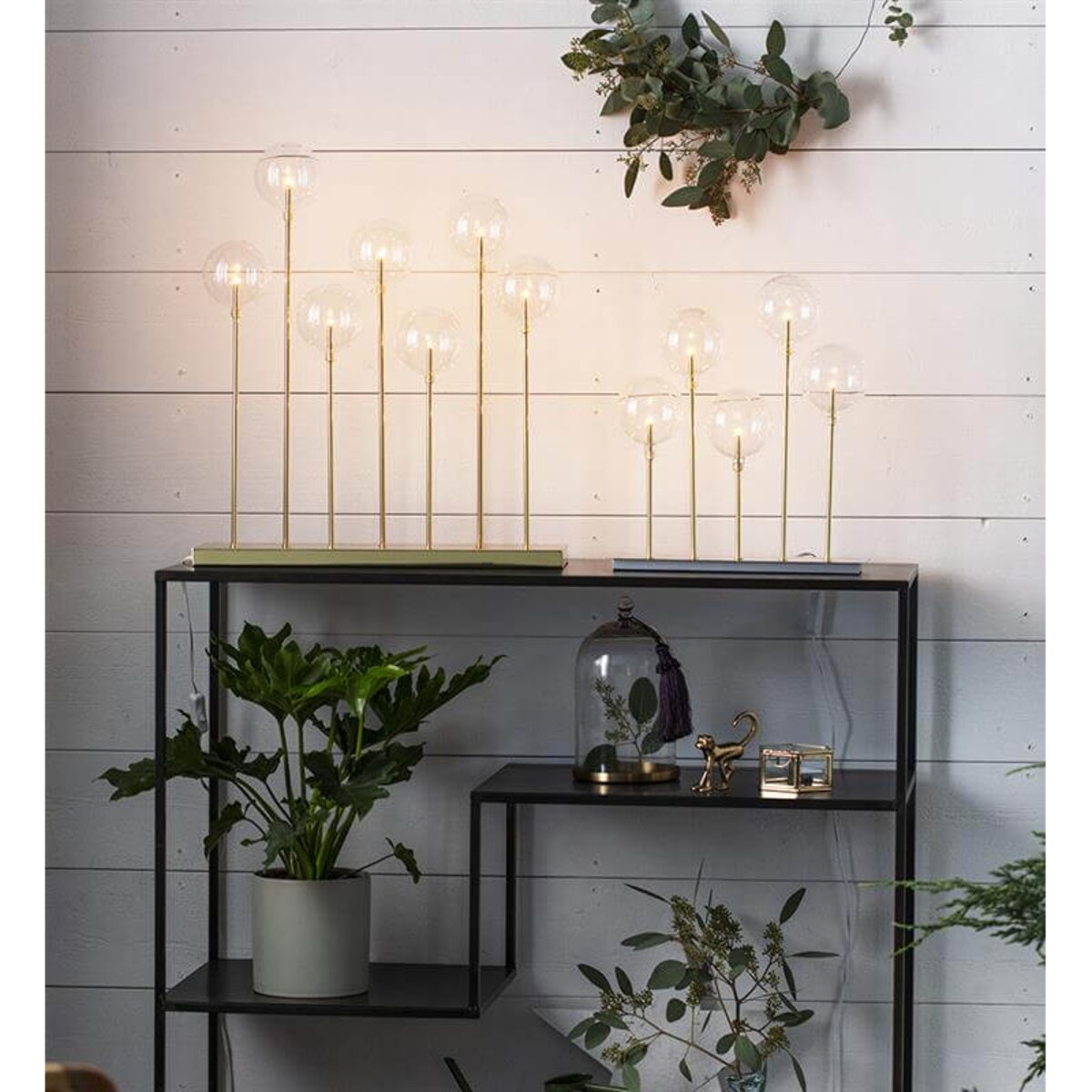 Lampka stołowa dekoracyjna świąteczna Master na komodę złota