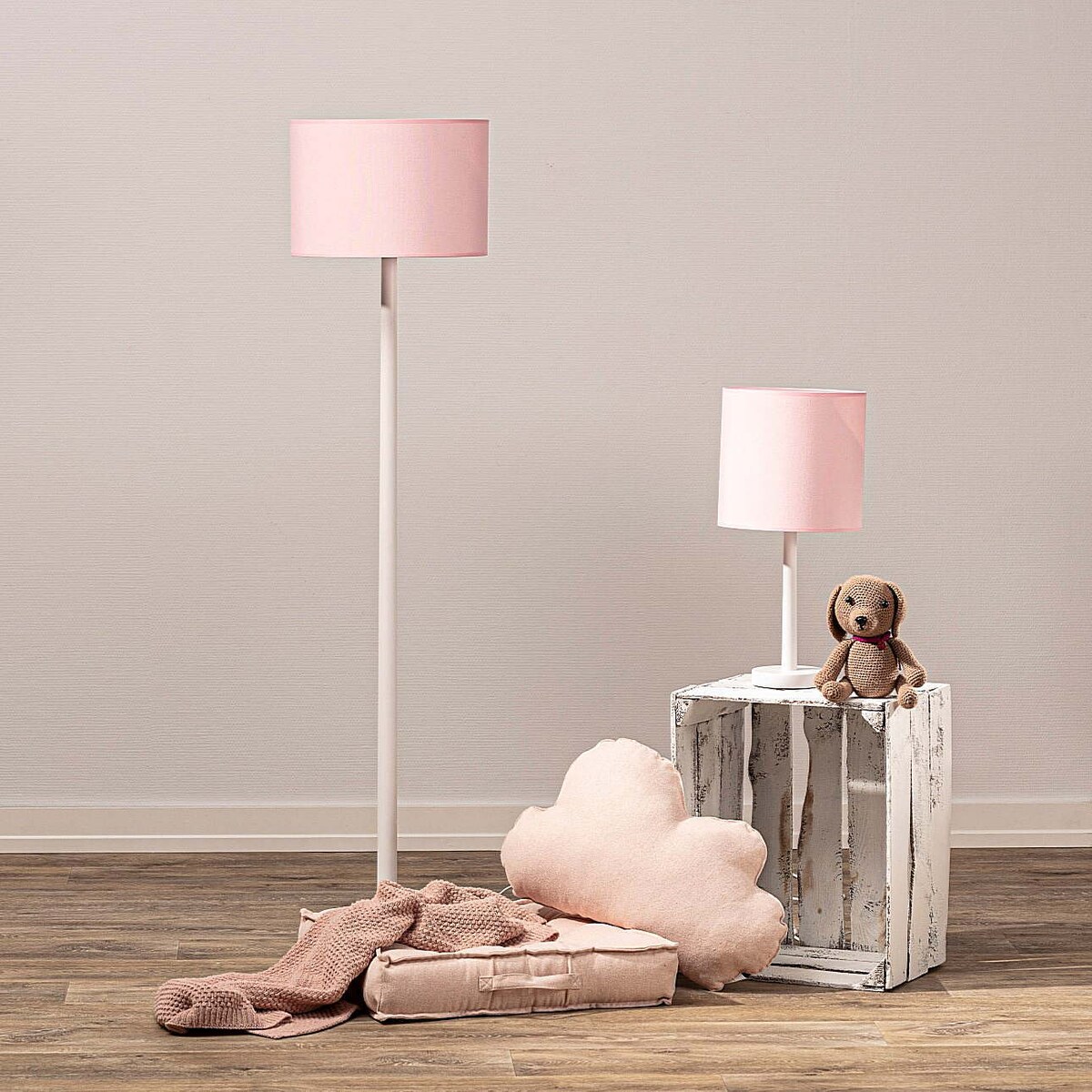 Lampa podłogowa Pink Happiness, 35x35x148,11