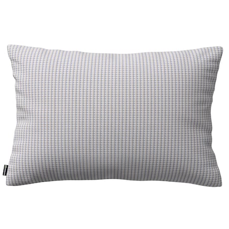 Poszewka Kinga na poduszkę prostokątną 60x40 beżowo-niebieski