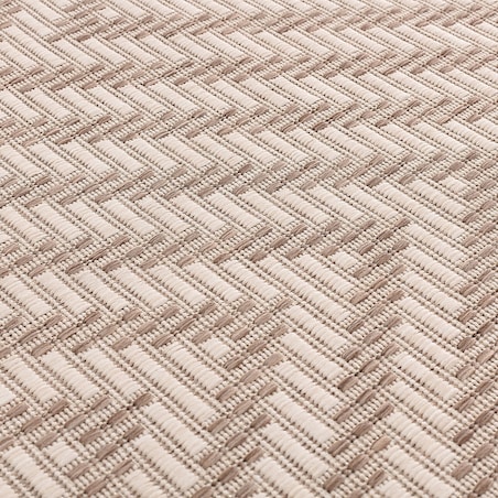 Dywan Lineo beige/mink 120cm, ⌀120 cm