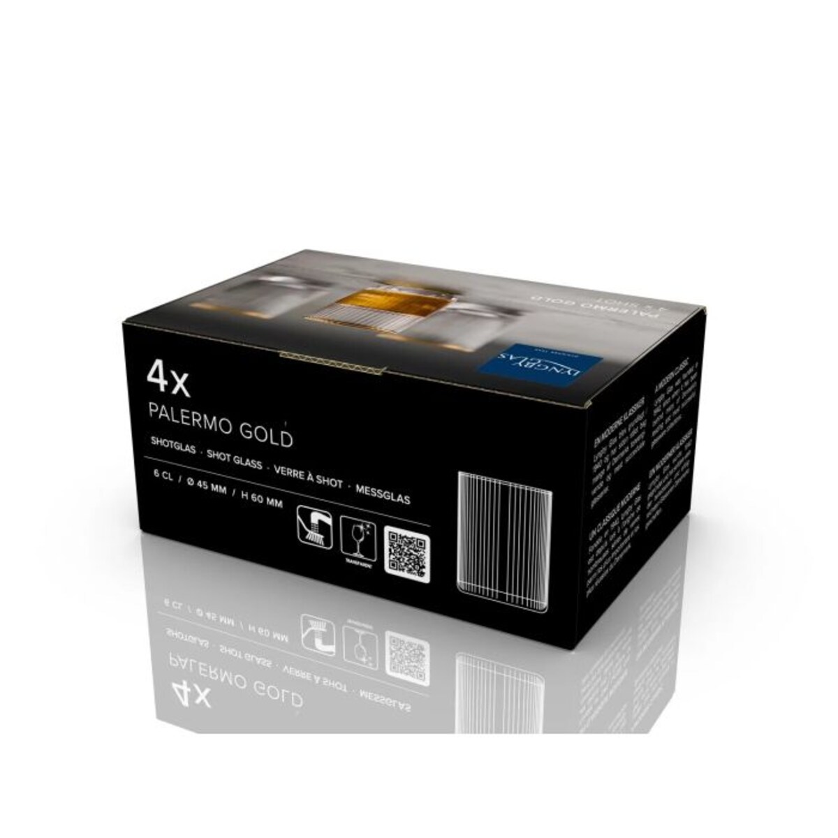 Kieliszki do shotów 60 ml Palermo Gold 6 sztuk 37054