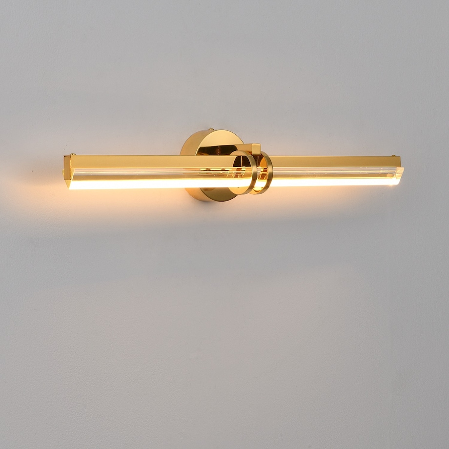 Lampa ścienna kinkiet LOVELY LED złota 58 cm