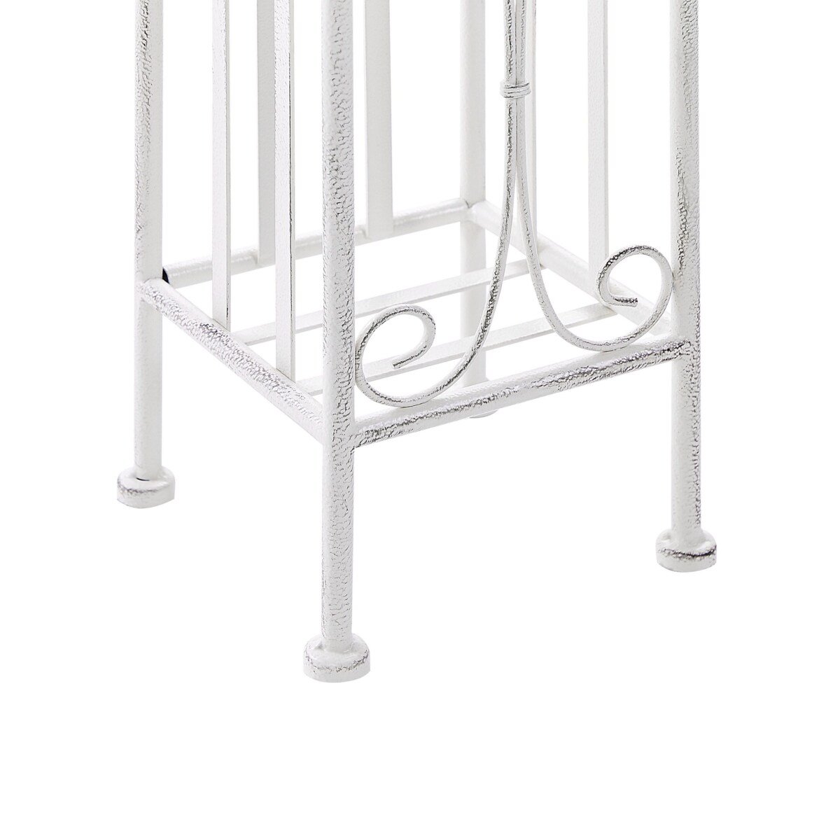 Metalowy stojak na papier toaletowy biały BRISA