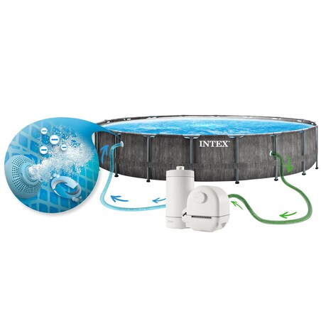 Basen ogrodowy stelażowy Intex 26744 549x122cm 21w1 zestaw gotowy na lato