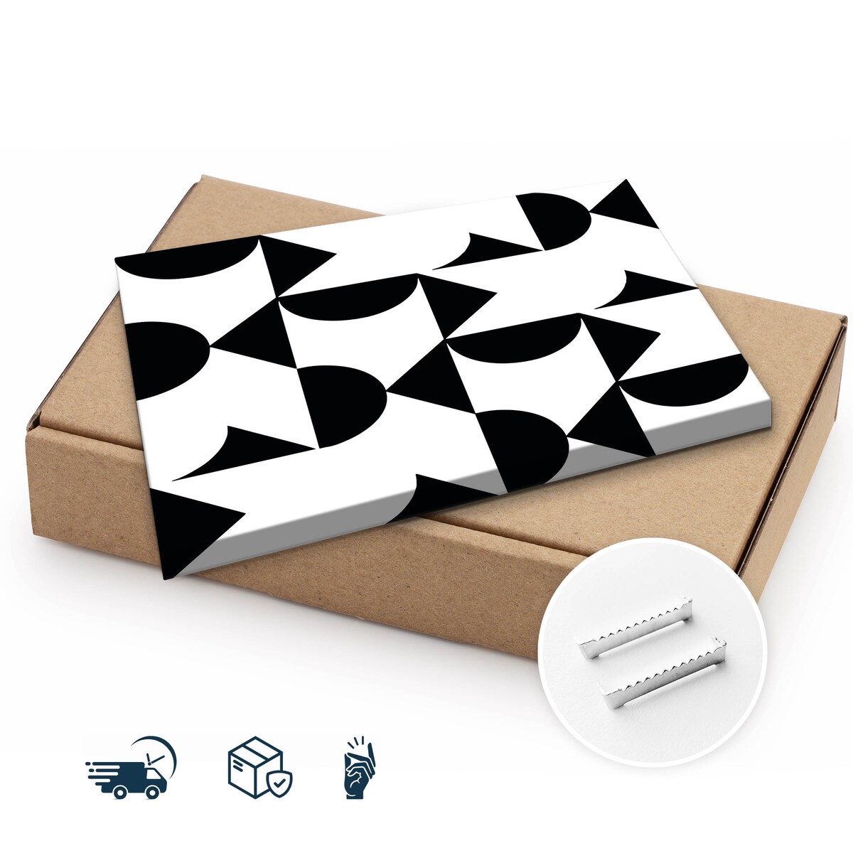 Obraz Do Sypialni Abstrakcyjne Kształty Geometryczne Ornamenty 120x80cm