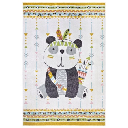 Dywan dziecięcy 160x235cm,kolorowy, panda indianin,miękki włosie