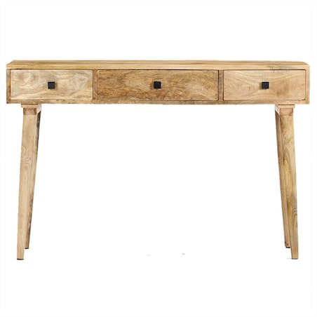 vidaXL Stolik konsola, 115x35x76 cm, lite drewno mango