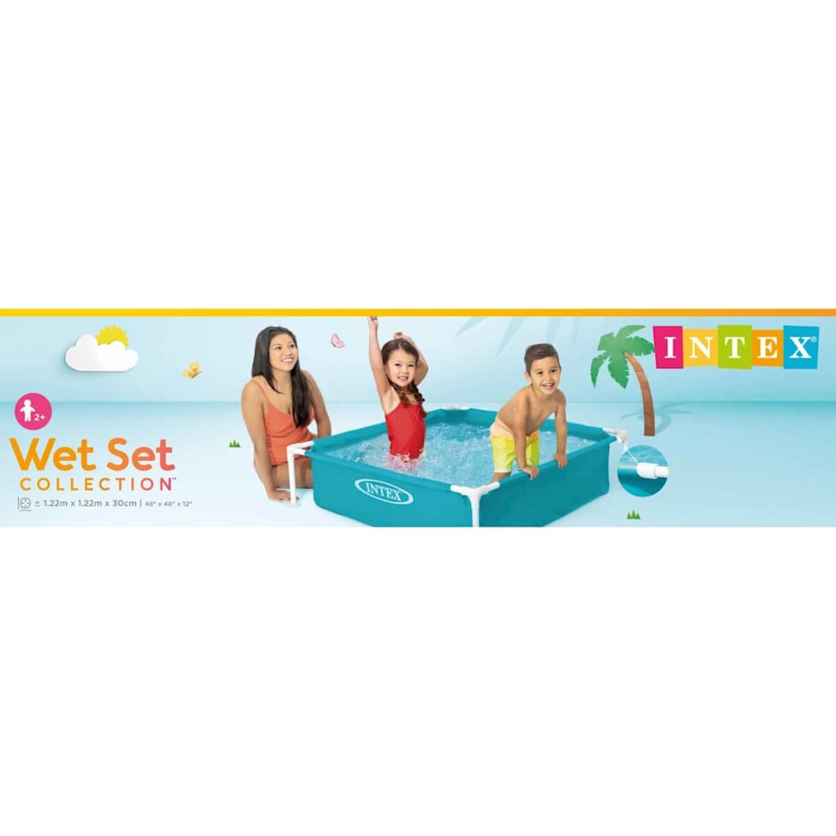 Intex Basen Mini Frame, 122 x 122 x 30 cm, 57173NP
