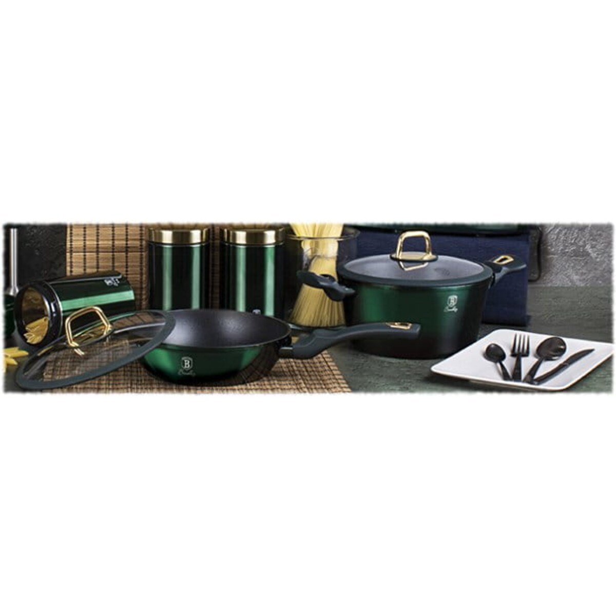Zestaw garnków i patelni z akcesoriami kuchennymi Berlinger Haus BH-7043