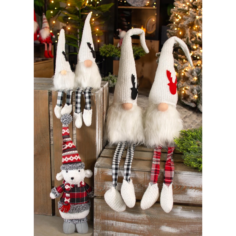 SKRZAT świąteczny KRASNAL gnom Mikołaj na święta