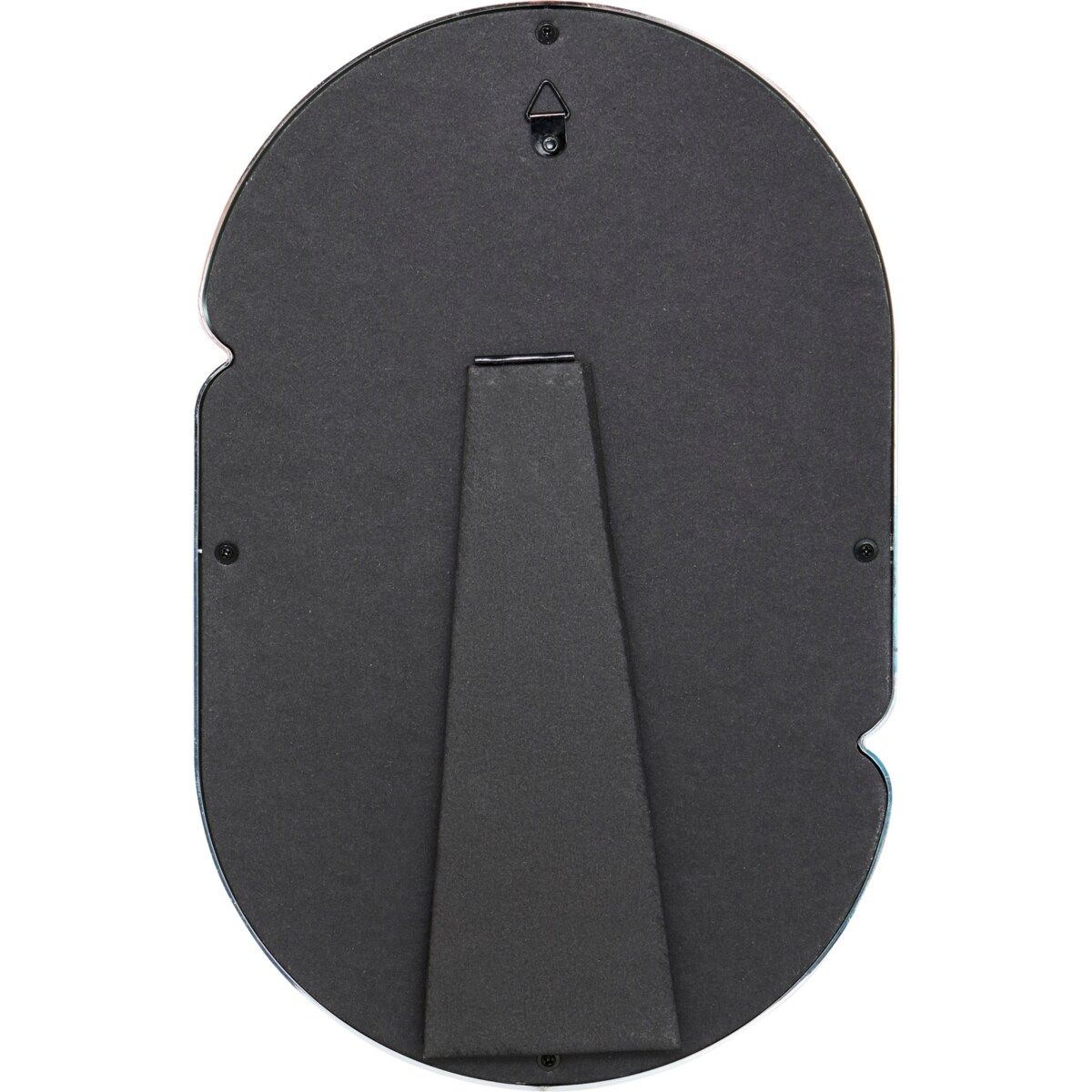 Stojące lusterko dekoracyjne TWISTED SKY, srebrna ramka, 19 x 30 cm