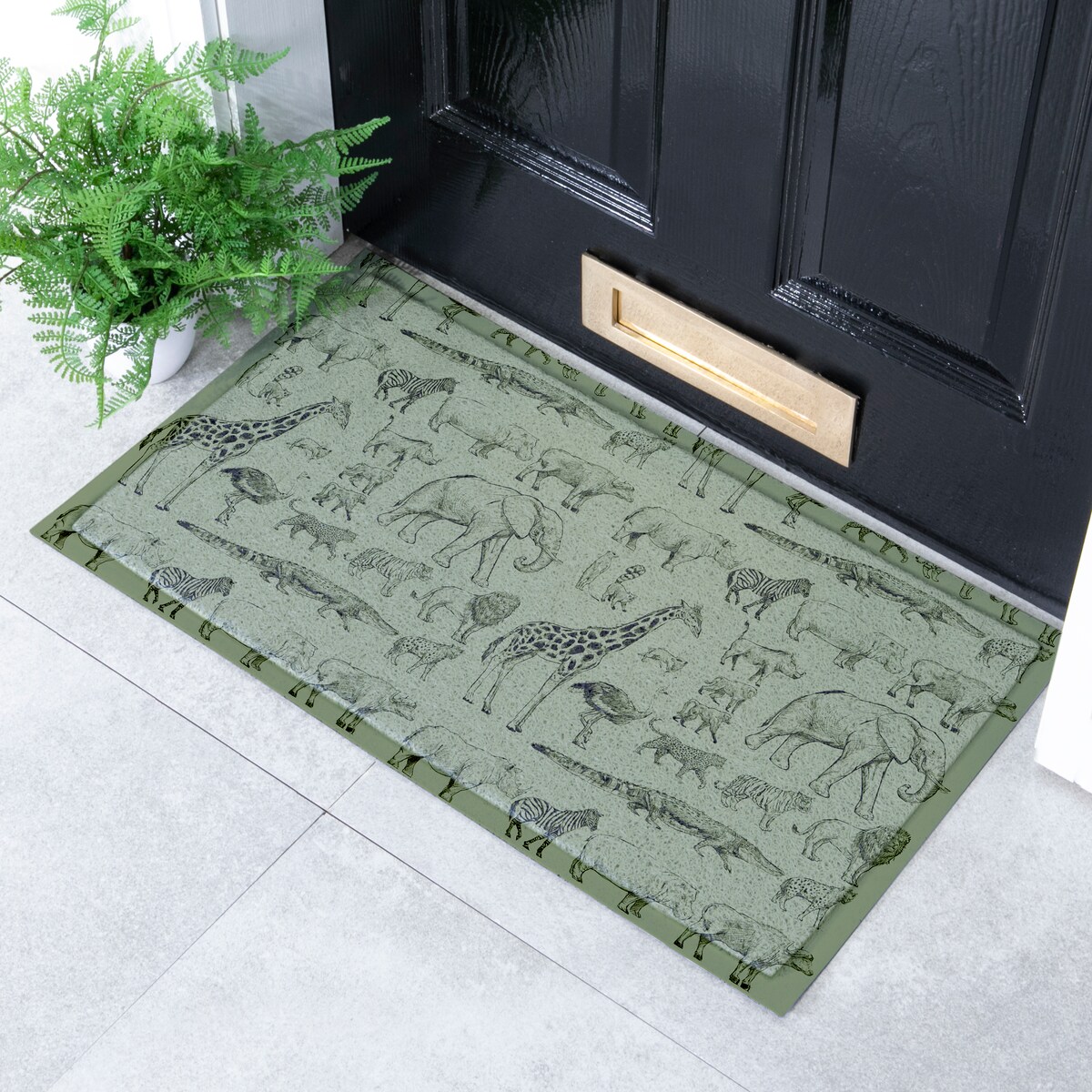Wycieraczka Green African Animals Indoor & Outdoor (- 70 x 40 cm)