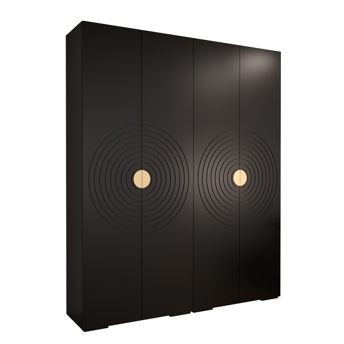 Szafa przesuwna Garderoba MANHATTAN RYFEL 6 200 gł. 47 czarny